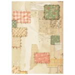 Papier ryżowy A6 Stamperia Flowers and Poems DFSAK6063 - zestaw 8 sztuk