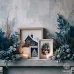 Middy Transfers® Quiet Country Blue 4 arkusze - Re·Design Prima 684587