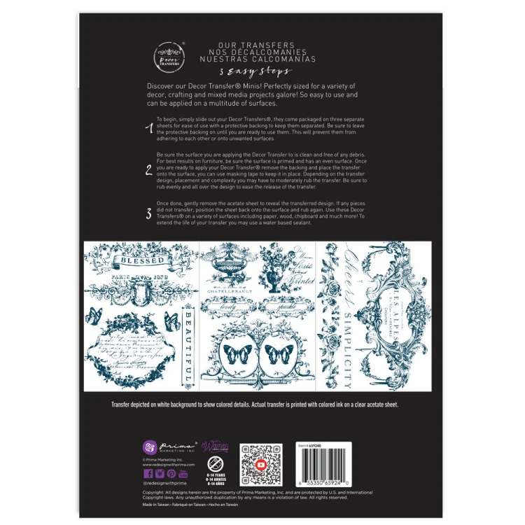 Middy Transfers® Lovely Labels 3 arkusze - Re·Design Prima 659240