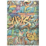 Papier ryżowy A6 Stamperia Furry Friends DFSA6X15 - zestaw 8 sztuk, graffiti