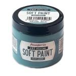 Farba kredowa Soft Paint marki Stamperia z serii Art Stories. Pojemność 200 ml, kolor Deep Lagoon. Matowa, mocno kryjąca, miękki efekt w dotyku. Sprawdzi się technikach mixedmedia, decoupage, DIY i zdobieniu mebli. kod produktu  ASPT004