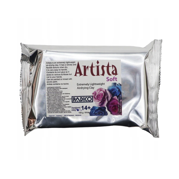 Masa Arstista Soft - ultralekka, samoutwardzalna, schnąca na powietrzu. Idealna do tworzenia precyzyjnych odlewów i dekoracyjnych detali. Opakowanie: 170 g