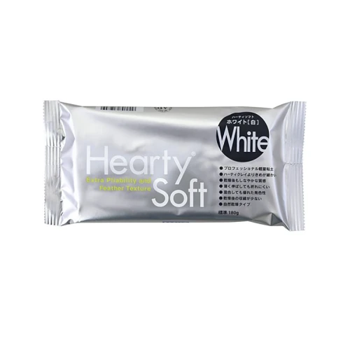 Masa Hearty Soft White - superlekka, samoutwardzalna, schnąca na powietrzu, kolor biały. Idealna do tworzenia precyzyjnych odlewów i dekoracyjnych detali. Opakowanie: 180 g