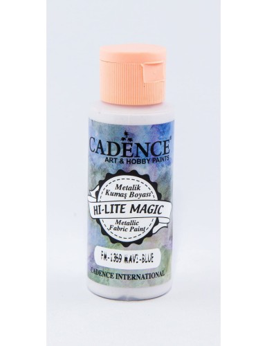 Farba do tkanin HI-LITE 59ml niebieski metaliczny