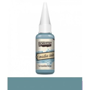PENTART TUSZ MEDIA INK 20 ml TURKUS NIEBIESKI