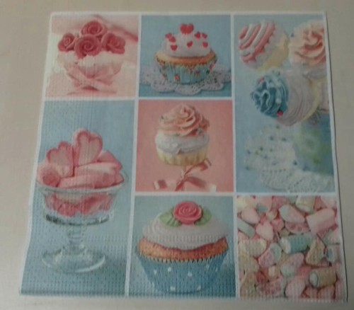 serwetka  do decoupage  coacho, babeczka, mufinka, mufina