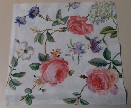 serwetka do decoupage  róże  kwiaty