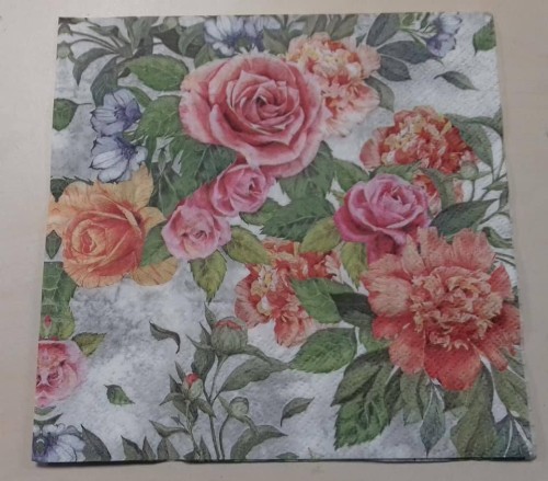 serwetka do decoupage  róże  kwiaty