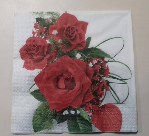 serwetka do decoupage  róże  kwiaty