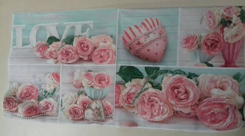 serwetka do decoupage  róże  kwiaty