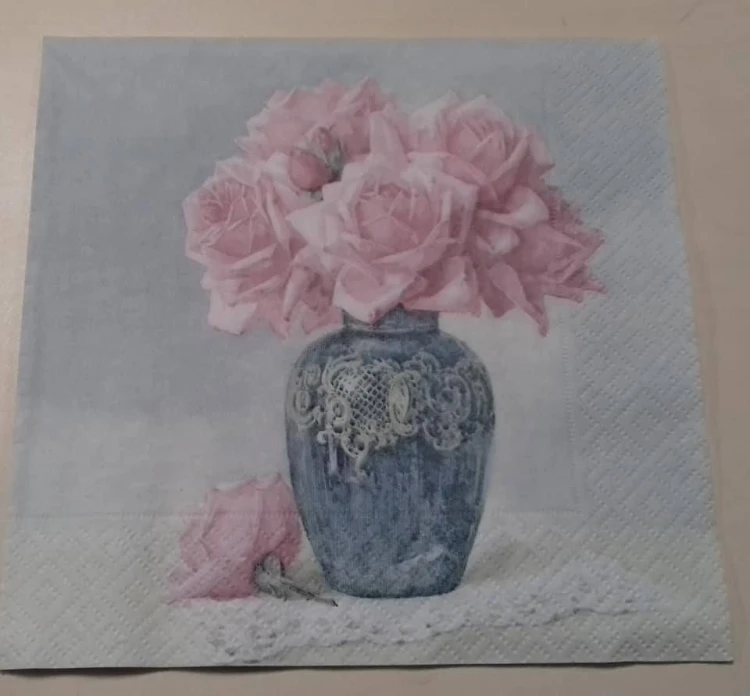 serwetka do decoupage  róże  kwiaty