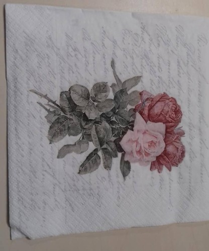 serwetka do decoupage  róże  kwiaty