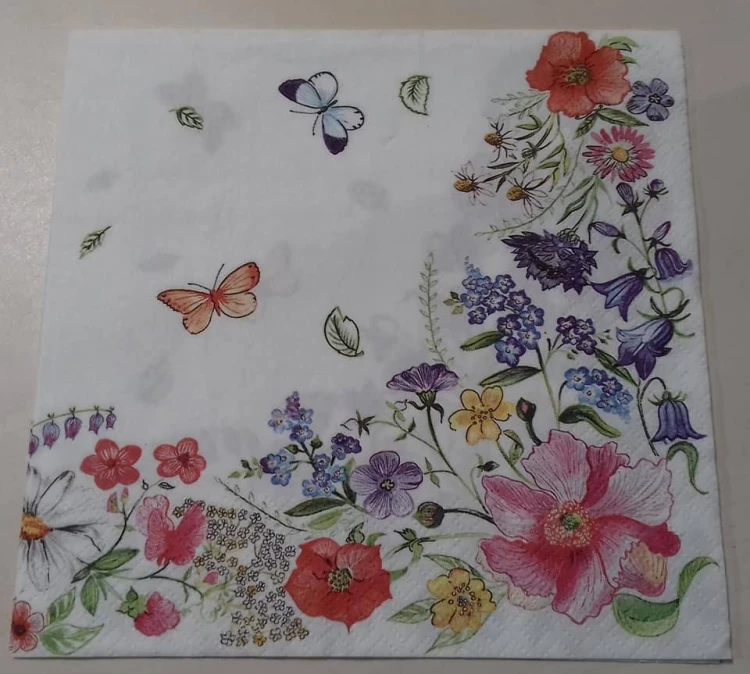serwetka do decoupage, , kwiaty
