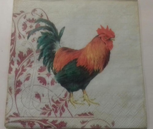 serwetka do decoupage, kury, kogut, wielkanoc