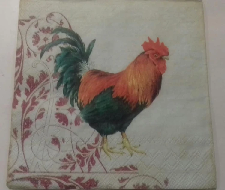 serwetka do decoupage, kury, kogut, wielkanoc