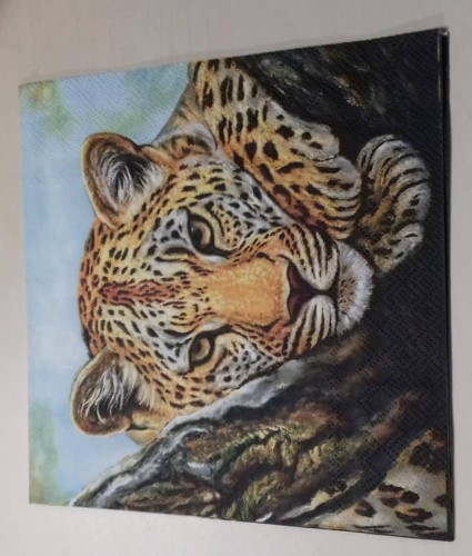 SERWETKA DODECOUPAGE, ZWIERZĘTA, LAS, tygrys