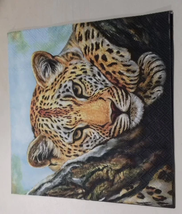 SERWETKA DODECOUPAGE, ZWIERZĘTA, LAS, tygrys