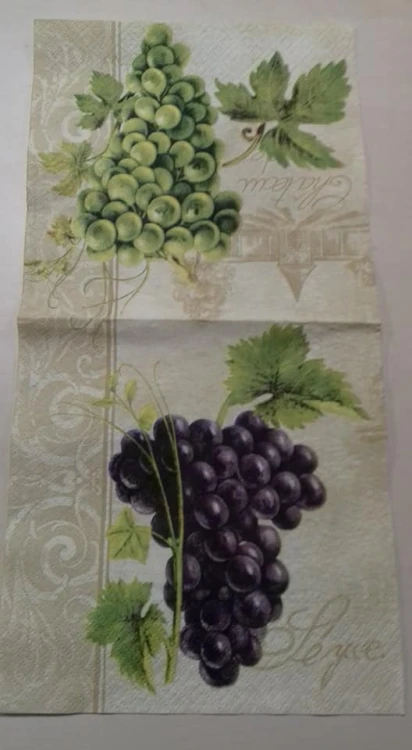 serwetka do decoupage , winogron