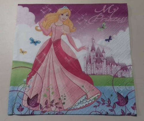 SERWETKA DODECOUPAGE,bajka, księżniczka
