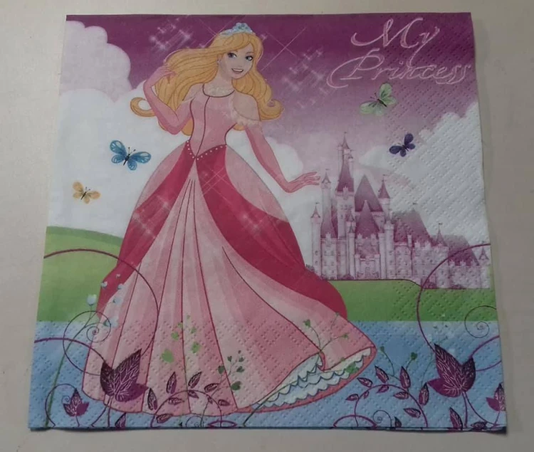 SERWETKA DODECOUPAGE,bajka, księżniczka