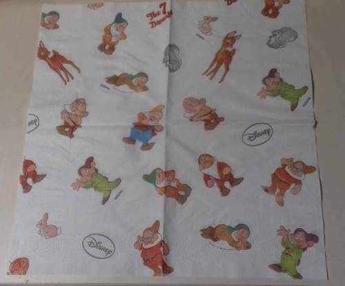 SERWETKA DODECOUPAGE, krasnoludki