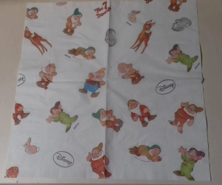SERWETKA DODECOUPAGE, krasnoludki