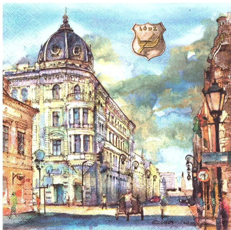 serwetka do decoupage,Łódź