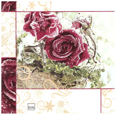 serwetka do decoupage, roże
