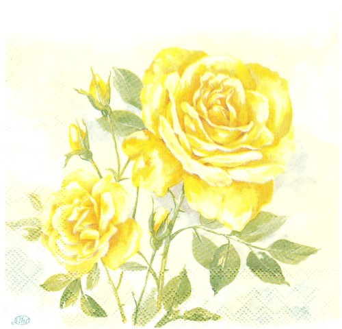 Serwetka  róże  25X25