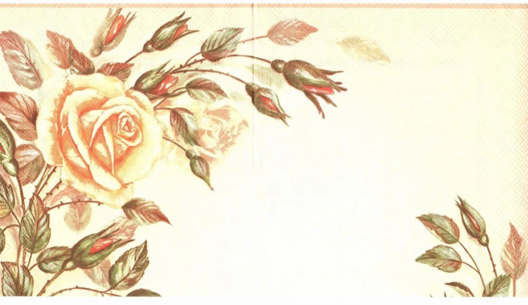 serwetka do decoupage, roże