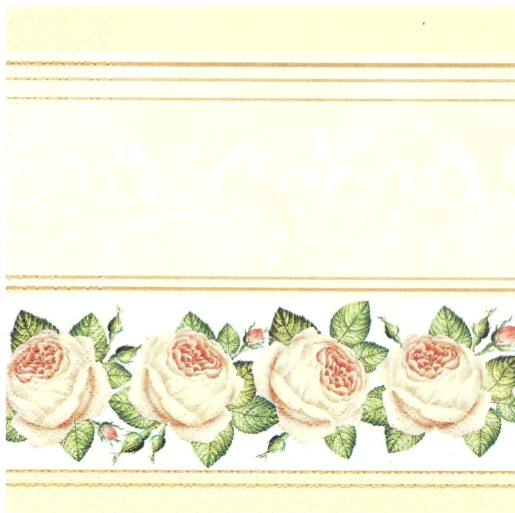 serwetka do decoupage, roże