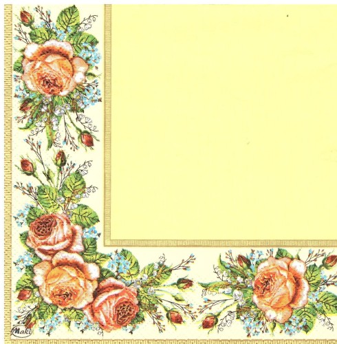 serwetka do decoupage, roże