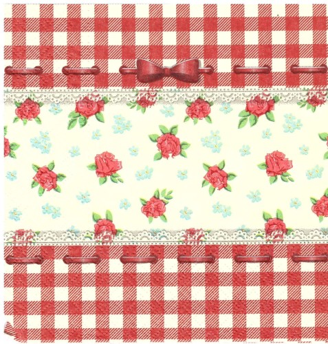 serwetka do decoupage, roże KRATECZKA