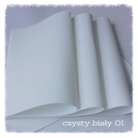 FOAMIRAN PIANKA 30x35cm CZYSTY BIAŁY