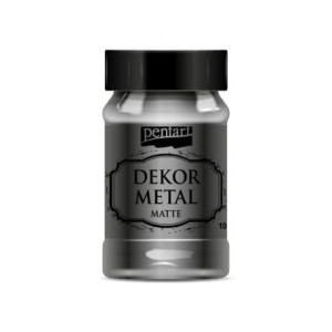 PENTART FARBA DEKOR METAL DO MEBLI 100 ml ANTRACYT