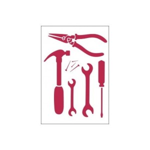 STAMPERIA SZABLON 21x29,7 cm KSG301 NARZĘDZIA