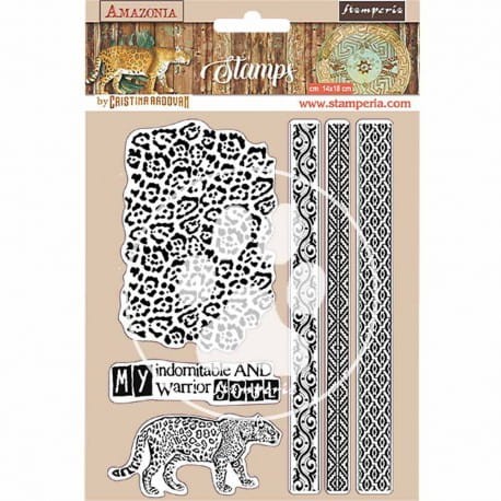 STAMPERIA STEMPEL KAUCZUKOWY 14x18 cm AMAZONIA TRIBALS