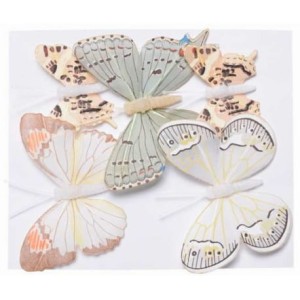 SCRAP MOTYL na klipsie MIX 5 szt.