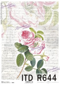 Papier Ryżowy Kwiaty   ITD 644