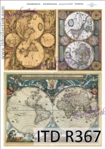 Papier Ryżowy Mapy  ITD 367
