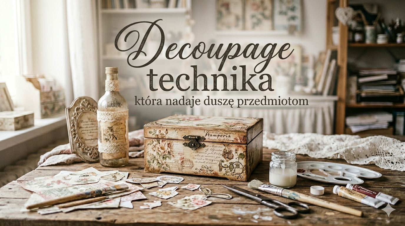 Czym jest metoda decoupage - krótka historia techniki, która odmienia przedmioty