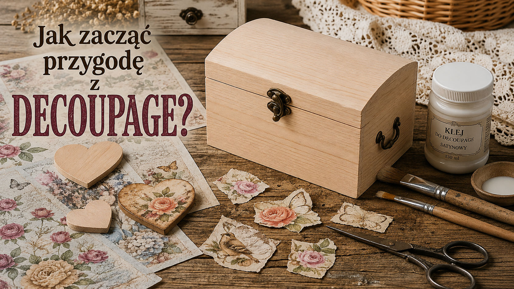 Co potrzebujesz, aby rozpocząć swoją przygodę z decoupage?